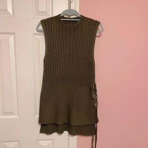 JLo Tunic Sweater w/ Side Tie